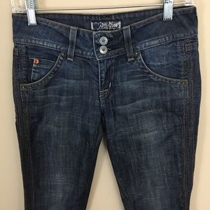 Hudson Jeans Womens 2S Straight Leg Blue Made in USA.